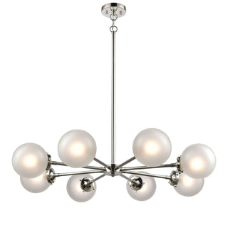 Boudreaux 36'' Wide 8-Light Chandeliers - Polished Nickel