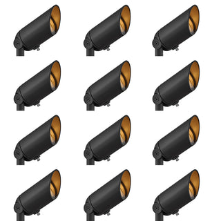 Accent Spot Light 12V MR16 Spotlight - 12 Pack In Black Finish