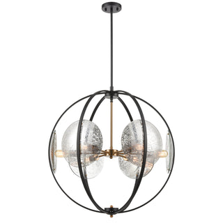 Oriah 28'' Wide 6-Light Chandeliers - Matte Black