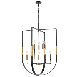 Heathrow 28'' Wide 10-Light Chandeliers - Matte Black