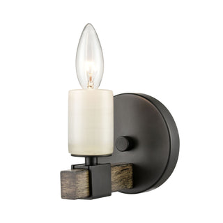 Stone Manor 5'' High 1-Light Sconce - Matte Black