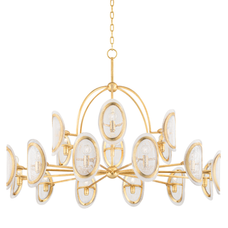 Danes Chandelier Vintage Gold Leaf