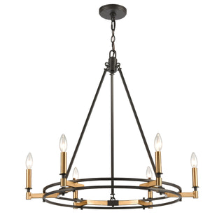 Talia 29'' Wide 6-Light Chandeliers - Oil Rubbed Bronze