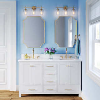 Ashford 3-Light Vanity - Modern Gold