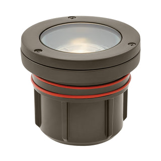 Well Light Variable Output LED 2700K Flat Top In Light Bronze Finish