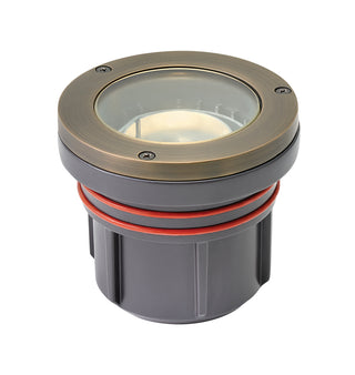 Well Light Variable Output LED 2700K Flat Top In Light Bronze Finish