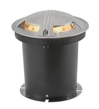 Flare 12V LED Quad-Directional Well Light In Stainless Finish