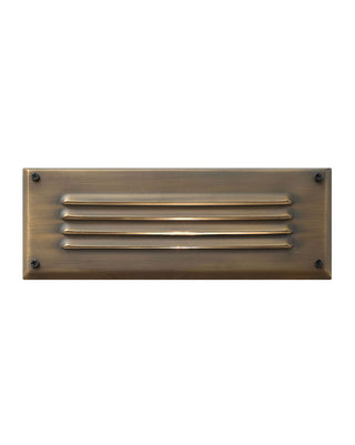 Hardy Island Brick Light 12V Louvered LED Brick Light in Matte Bronze
