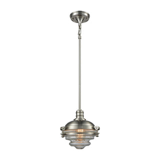 Riley 10'' Wide 1-Light Mini Pendant - Satin Nickel