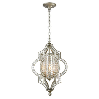 Gabrielle 14'' Wide 3-Light Chandeliers - Aged Silver