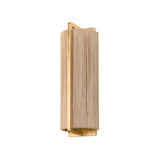 QUEBEC Wall Sconce with Gold Leaf Finish