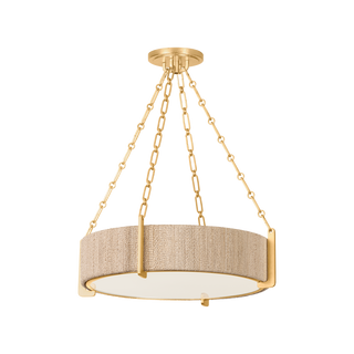 QUEBEC Chandelier with Gold Leaf Finish