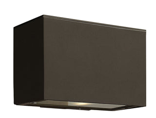 Atlantis Extra Small Down Light Wall Mount Lantern In Light Bronze Finish