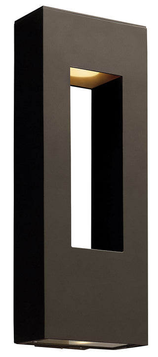 Atlantis Large Wall Mount Lantern In Light Bronze Finish