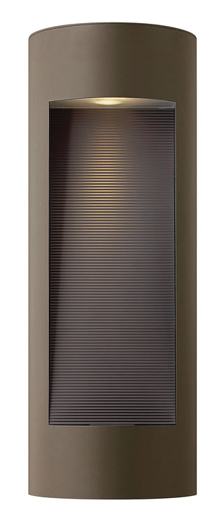 Luna Large Wall Mount Lantern In Light Bronze Finish