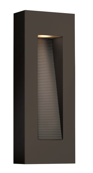 Luna Medium Wall Mount Lantern In Light Bronze Finish