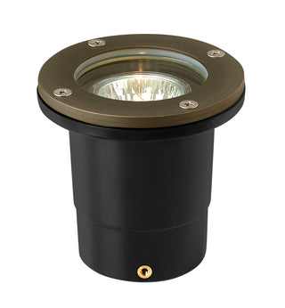 Hardy Island Well Light 12V Flat Top Well Light in Matte Bronze