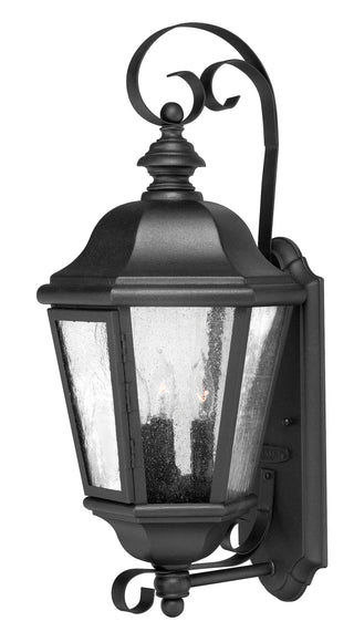 Edgewater Medium Wall Mount Lantern in Black