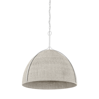 WOODLAWN Pendant with WHITE PLASTER Finish