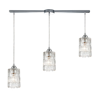 Ezra 36'' Wide 3-Light Pendant - Polished Chrome