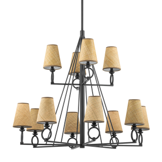 Pendelton Chandelier with Aged Iron Finish