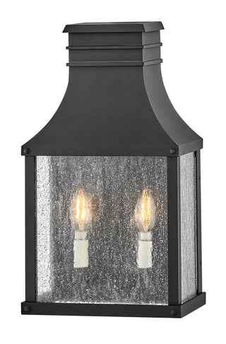 Beacon Hill Medium Wall Mount Lantern In Black Finish
