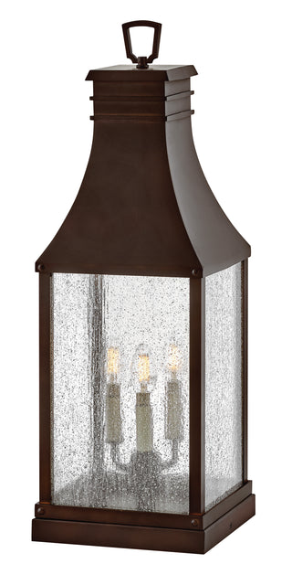 Beacon Hill Large Pier Mount Lantern In Copper Finish