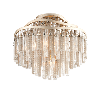 Chimera Semi Flush In TRANQUILITY SILVER LEAF Finish