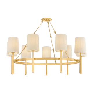 BRIDGETON Chandelier with AGED BRASS Finish