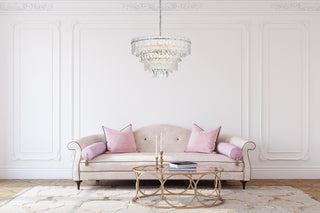 Emilia 25 inch Chandelier in Chrome