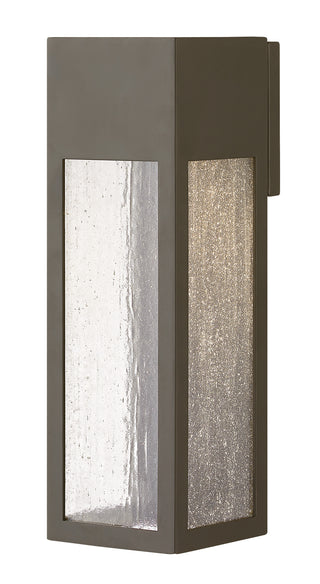 Rook Medium Wall Mount Lantern In Light Bronze Finish