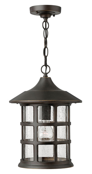 Freeport Medium Hanging Lantern In Light Bronze Finish