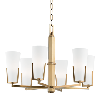 Upton Chandelier Aged Brass