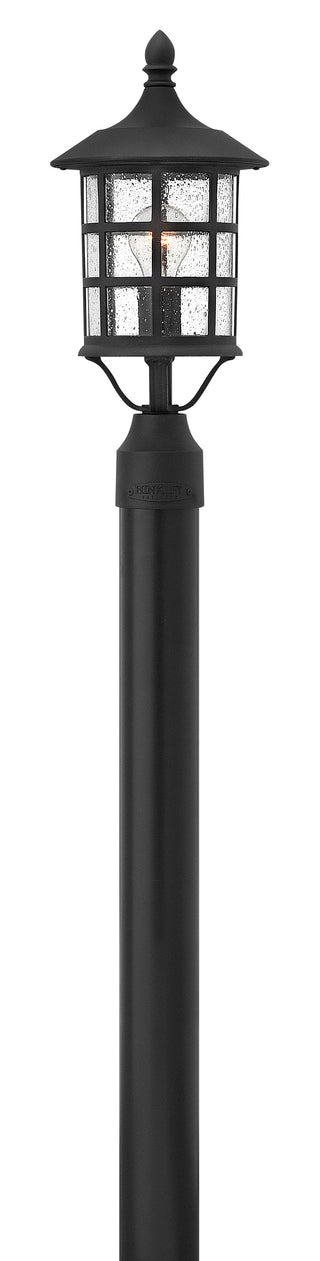 Freeport Medium Post Top or Pier Mount Lantern In Black Finish