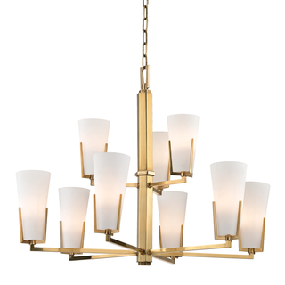 Upton Chandelier Aged Brass