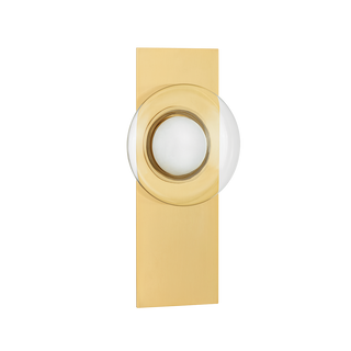 POUND RIDGE WALL SCONCE with AGED BRASS Finish