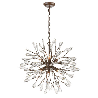 Crislett 25'' Wide 6-Light Chandeliers - Sunglow Bronze