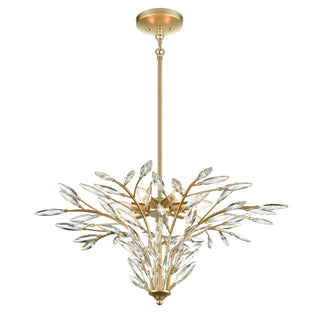 Flora Grace 28'' Wide 7-Light Chandeliers - Champagne Gold