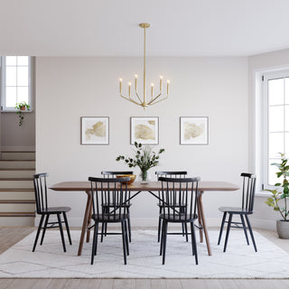Laurell 6-Light Chandelier Ceiling Light Modern Gold
