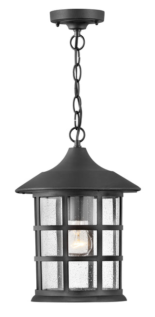 Freeport Coastal Elements Medium Hanging Lantern In Black Finish