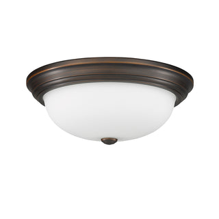 3-Light Flushmount Ceiling Light Rubbed Bronze