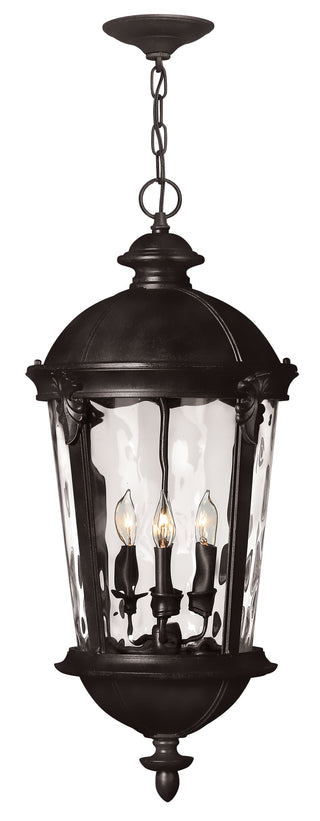 Windsor Large Hanging Lantern In Black Finish