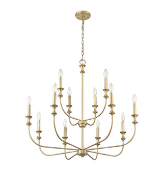 Savanne 12-Light Chandelier Ceiling Light Vintage Brass