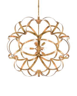 Sappho Gold Orb Chandelier