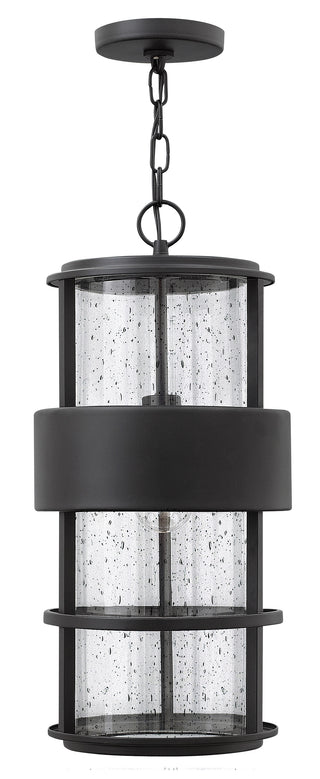 Saturn Large Hanging Lantern In Black Finish