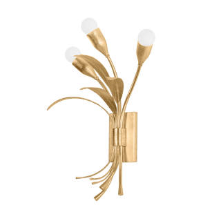 BILSTON Wall Sconce with Vintage Gold Leaf Finish