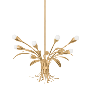 BILSTON Chandelier with Vintage Gold Leaf Finish