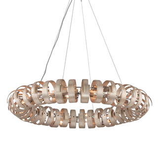 Recoil Chandelier TEXTURED ANTIQUE SILVER LEAF