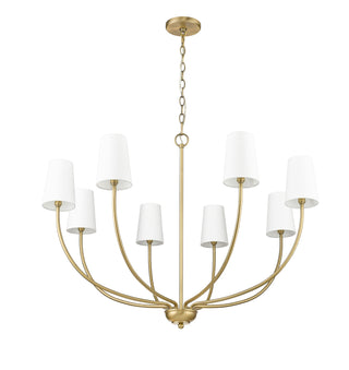 Kandor 8-Light Chandelier Ceiling Light Vintage Brass