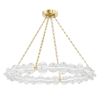 Lindley Chandelier with Aged Brass Finish
